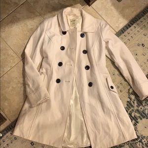 Cream Old Navy Peacoat
